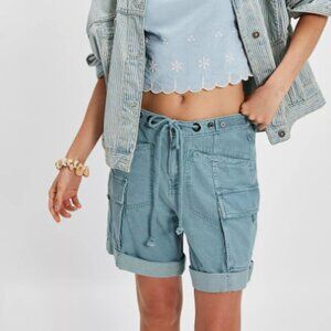Women New with Tags Frankie Washed Shorts Color Tourmaline